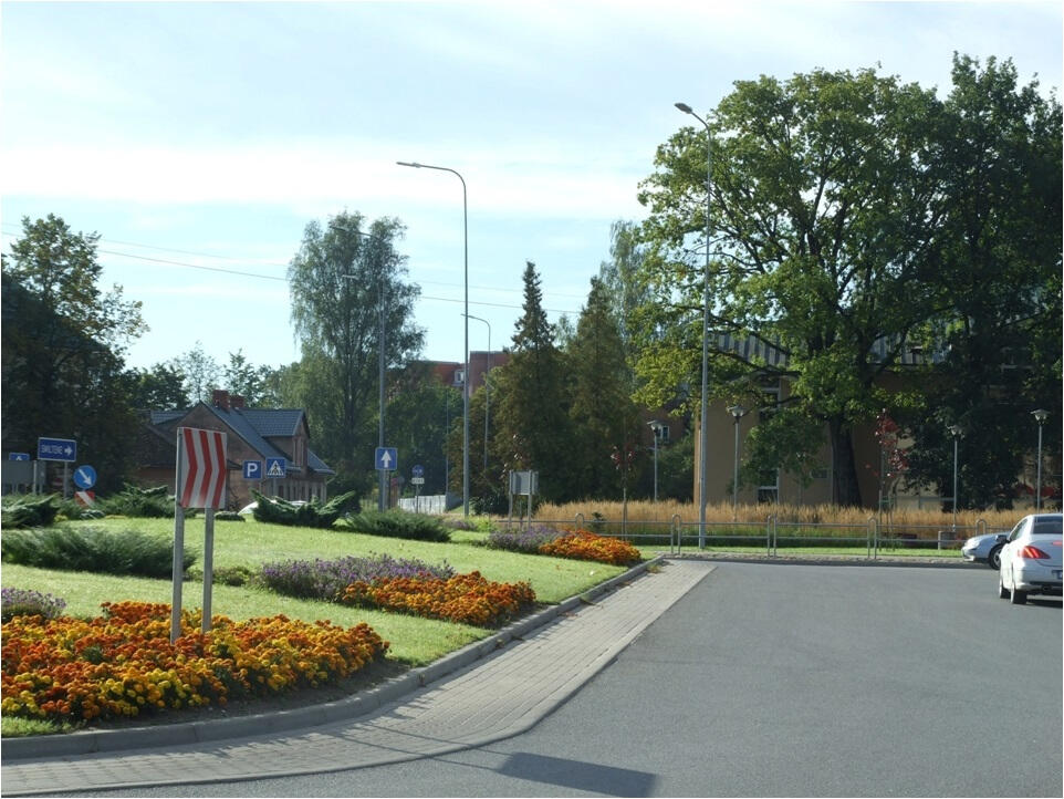 Valmieras autoostas apkārtnes apstādījumi